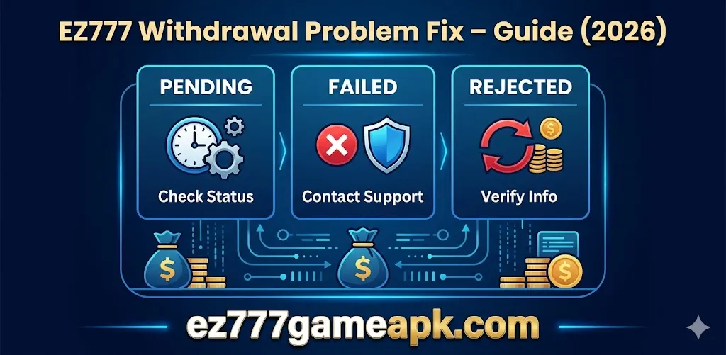 EZ777 Withdrawal Problem Fix – Pending, Failed & Rejected Solution Guide