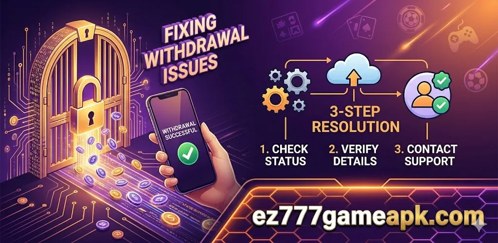 ez777 withdrawal problem fix full guide